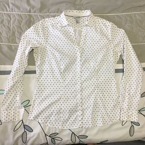 H&M patterned button down, 12